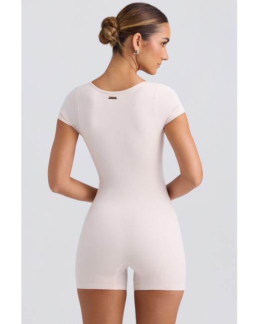 BO+TEE White Scoop-Neck Unitard