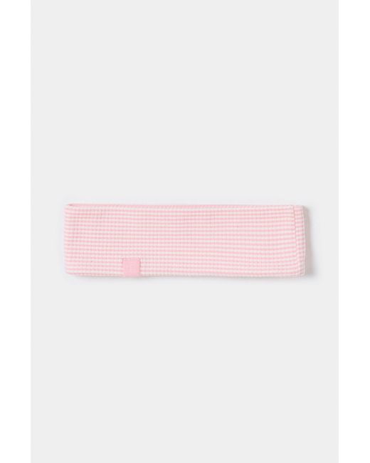 BO+TEE Pink Ribbed Jersey Headband