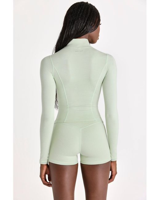 BO+TEE Green Soft Active Zip-Up Jacket