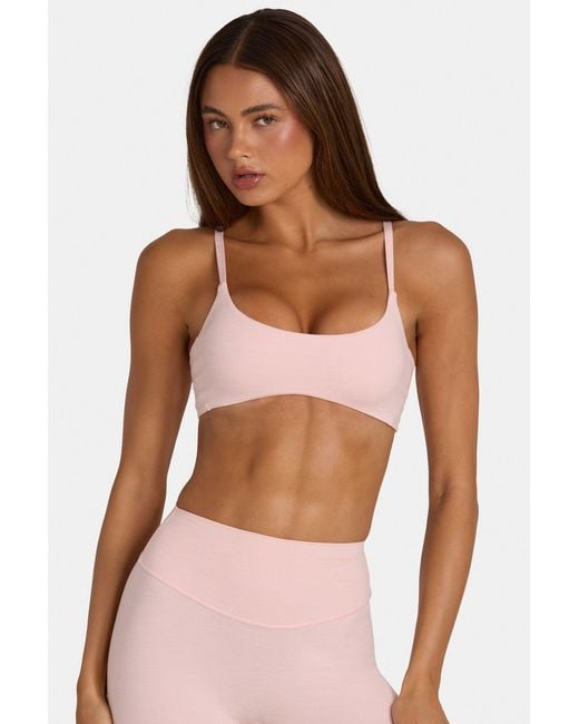 BO+TEE Pink Soft Active Low-Impact Sports Bra