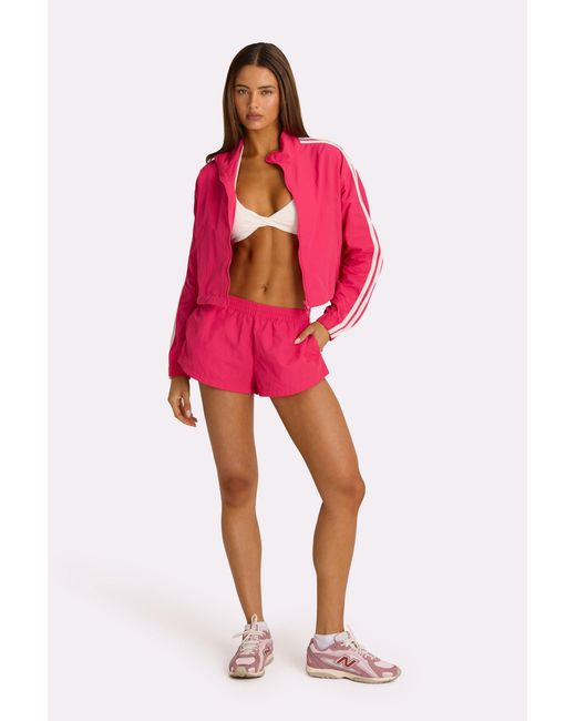 BO+TEE Pink Woven Track Shorts