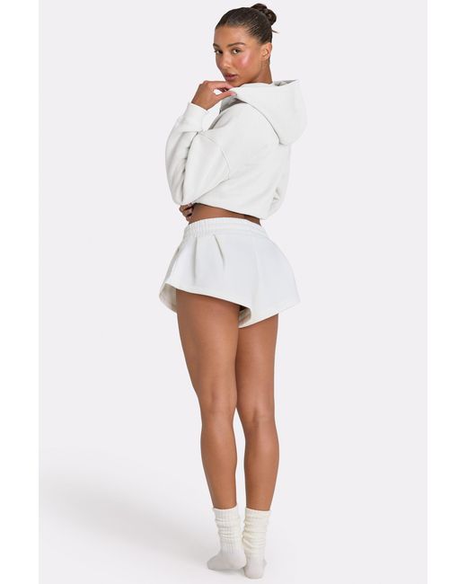 BO+TEE White Mid-Rise Mini Shorts