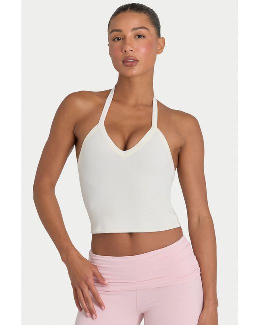 BO+TEE White Buttercloud Crop Tank Top
