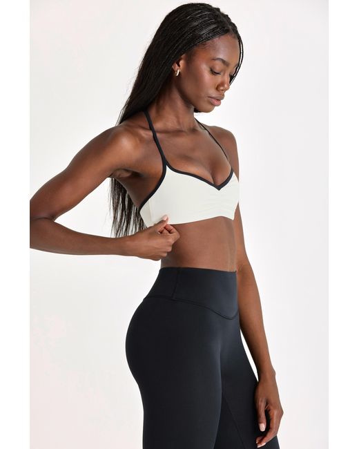BO+TEE White Soft Active Sports Bra