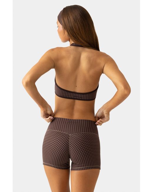 BO+TEE Brown Soft Active Mini Shorts