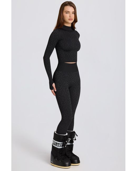 BO+TEE Black Thermal Base-Layer Leggings