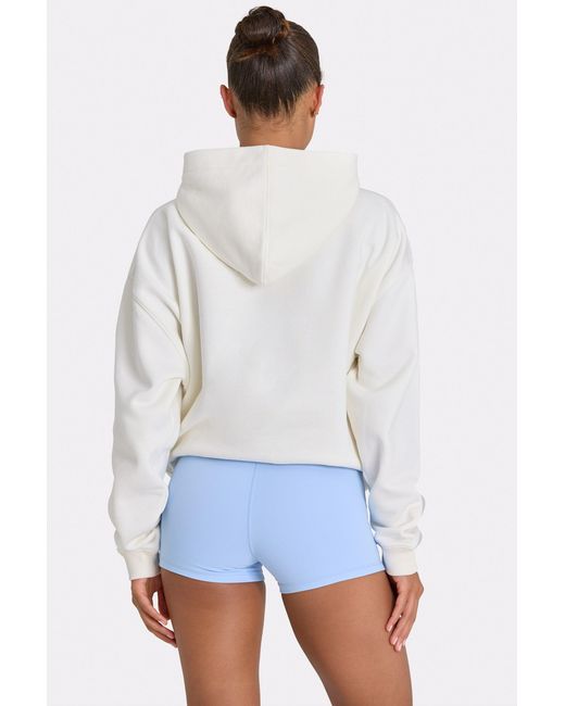 BO+TEE White Oversized Applique Hoodie