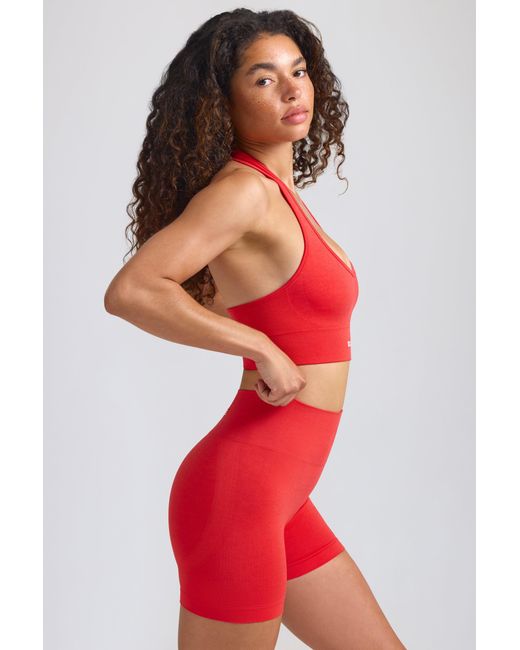 BO+TEE Red Define Luxe Mini Shorts
