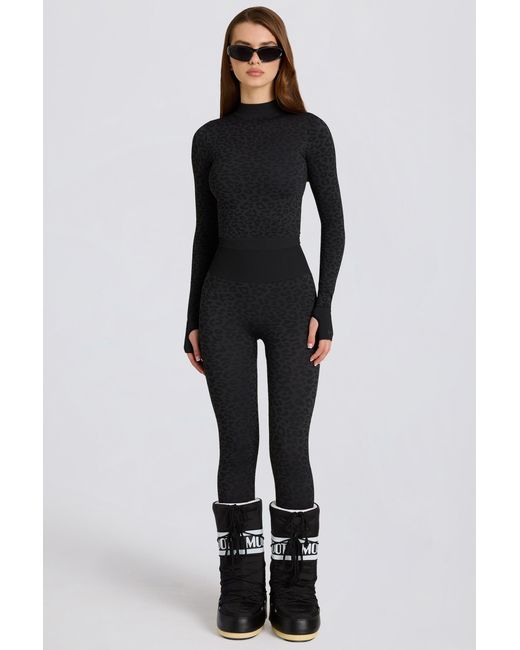BO+TEE Black Thermal Base-Layer Leggings