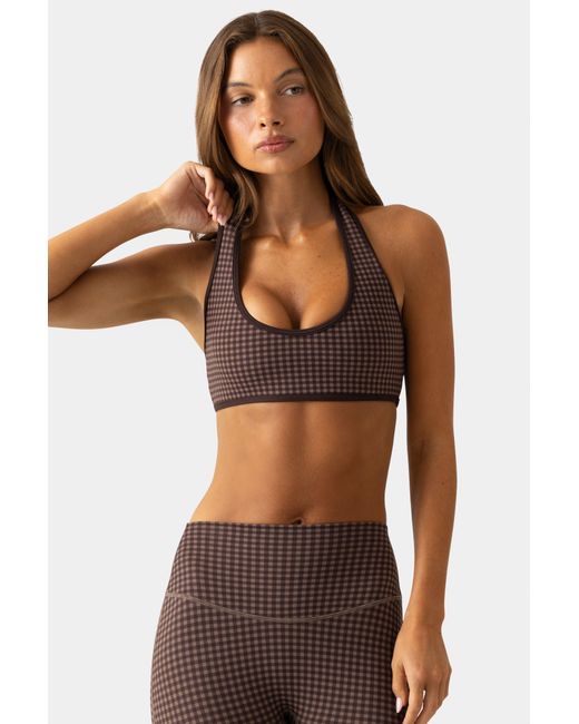 BO+TEE Brown Soft Active Reversible Sports Bra