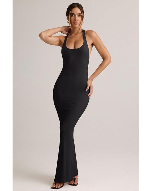 Oh Polly Black Modal Racerback Maxi Dress