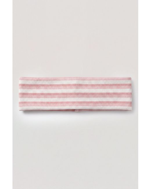 BO+TEE Pink Ribbed Jersey Headband