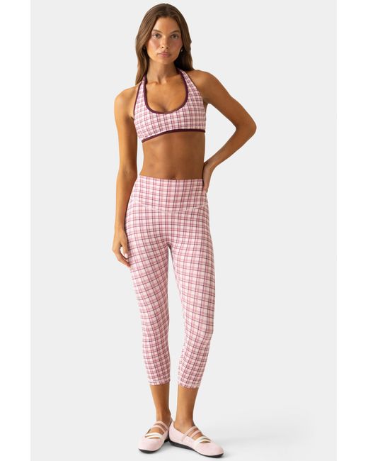 BO+TEE Pink Soft Active Capri Leggings
