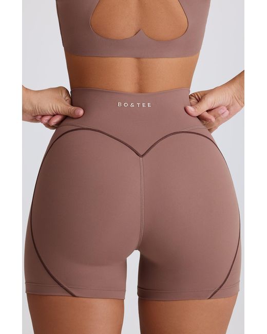 BO+TEE Brown Soft Active Mini Shorts