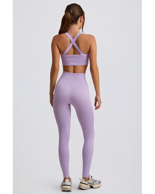 BO+TEE Purple Super Sculpt Seamless High-Waist Leggings