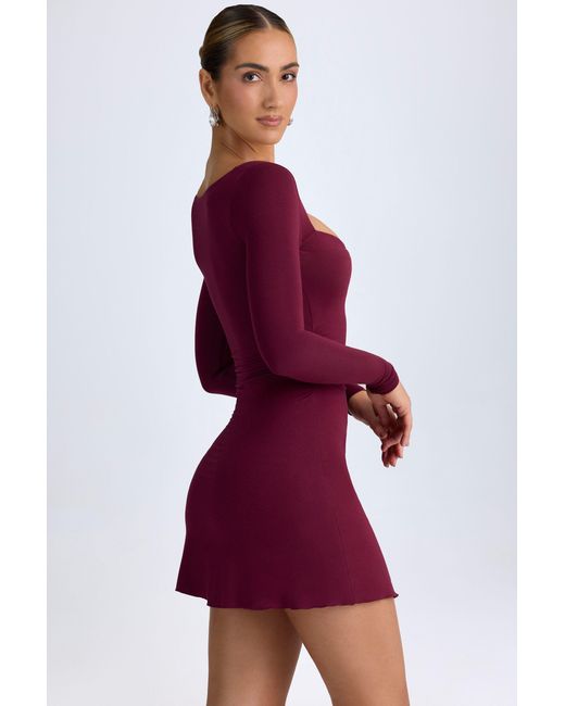 Oh Polly Modal Layered A-Line Mini Dress