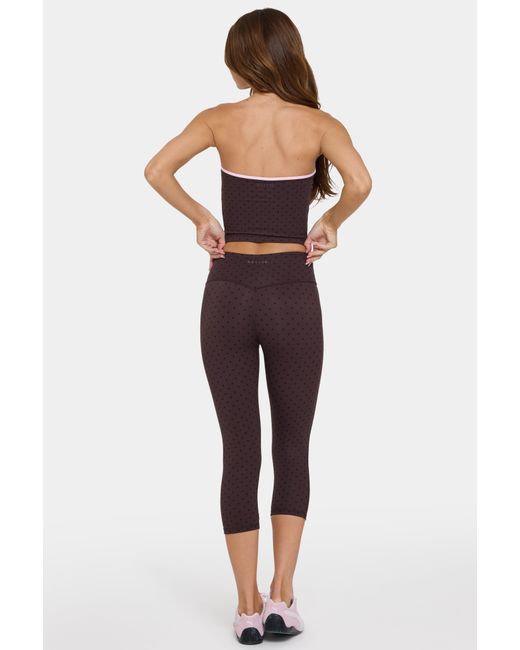 BO+TEE Brown Soft Active Capri Leggings