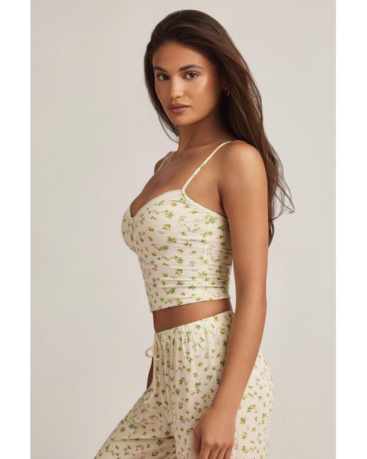 Oh Polly Multicolor Modal Camisole Pyjama Top
