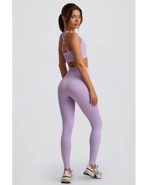 BO+TEE Purple Super Sculpt Seamless High-Waist Leggings