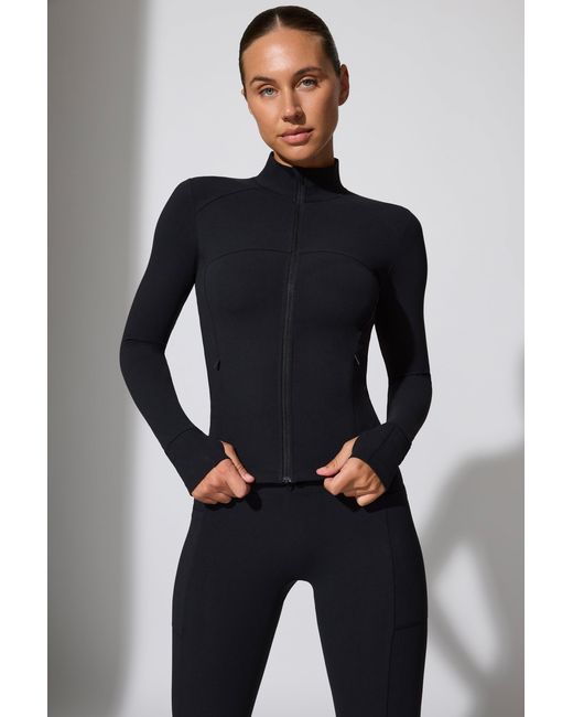 BO+TEE Black Long Sleeve Zip Up Jacket