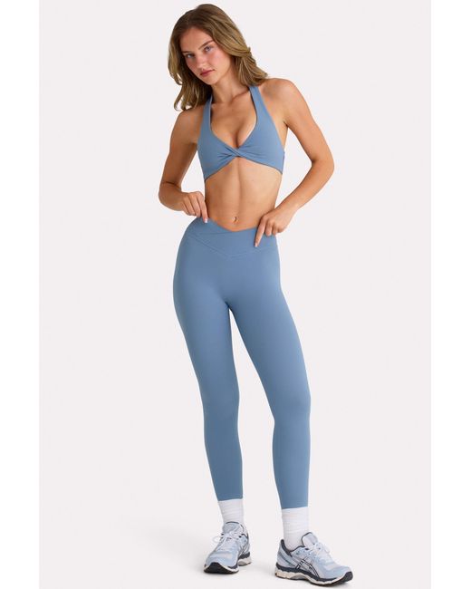 BO+TEE Blue Soft Active Leggings