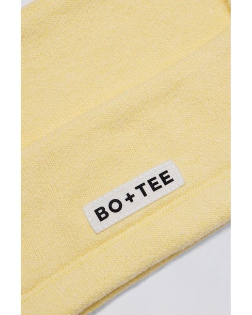 BO+TEE Yellow Square-Neck Bralette