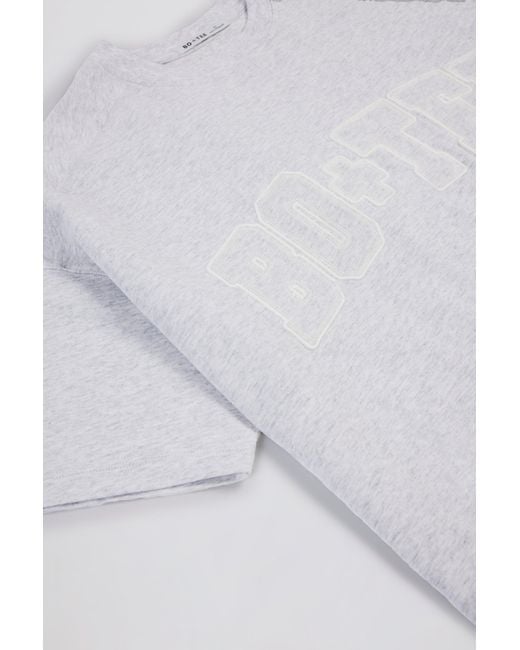 BO+TEE Gray Oversized Cotton-Jersey T-Shirt