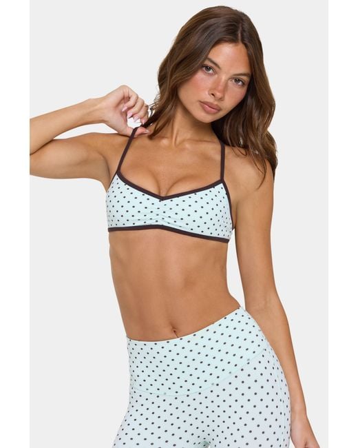 BO+TEE Green Soft Active Low-Impact Sports Bra