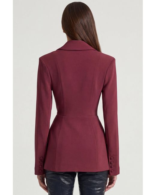 Oh Polly Structured Double-Breasted Blazer