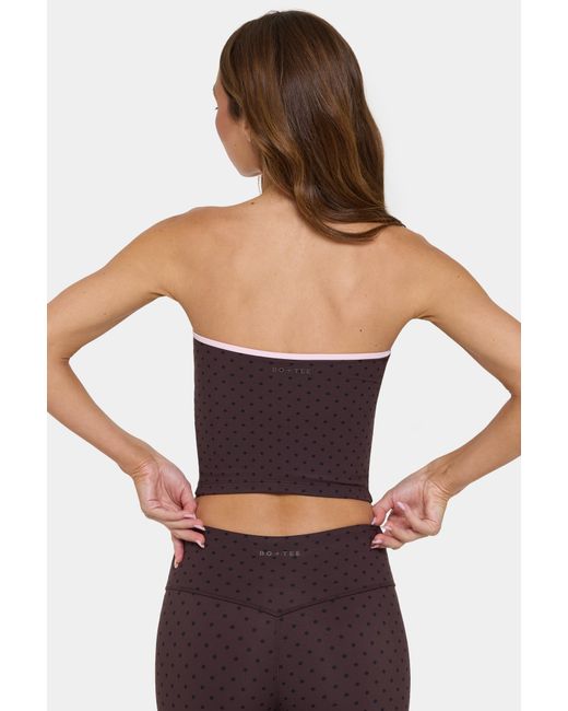 BO+TEE Brown Soft Active Bandeau Top