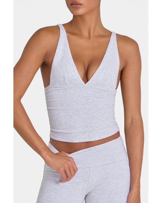 BO+TEE Gray Buttercloud Tank Top
