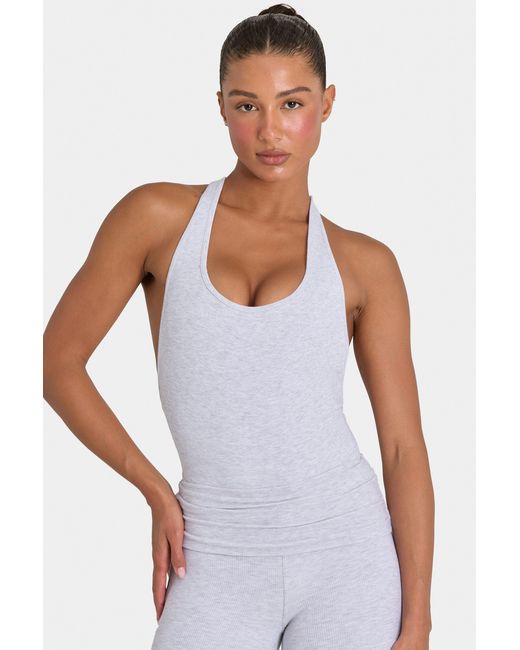 BO+TEE Gray Buttercloud Bodysuit