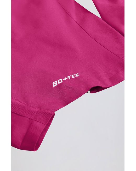 BO+TEE Purple Define Luxe Zip-Up Jacket