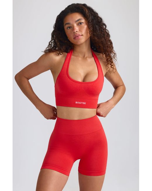 BO+TEE Red Define Luxe Mini Shorts