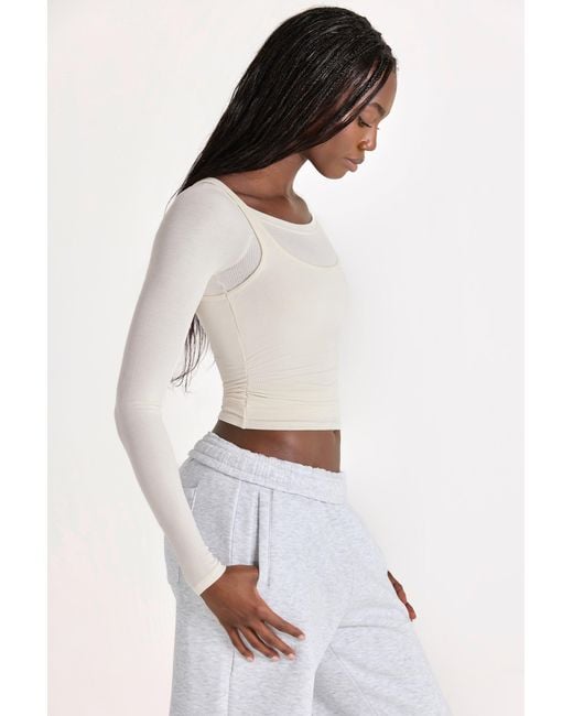 BO+TEE White Buttercloud Layered Top