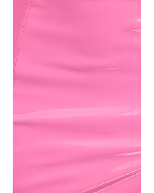 Oh Polly Pink Vinyl Underwired Bralette