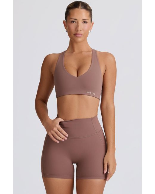 BO+TEE Brown Soft Active Mini Shorts