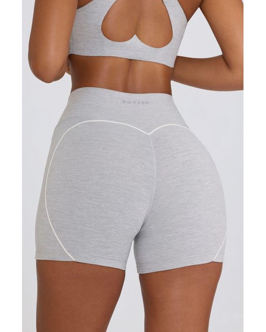 BO+TEE Gray Soft Active Mini Shorts