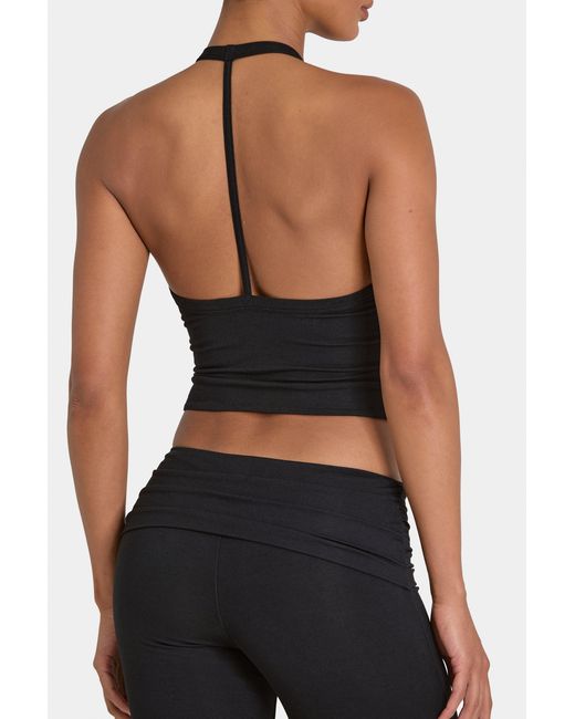 BO+TEE Black Buttercloud Crop Tank Top