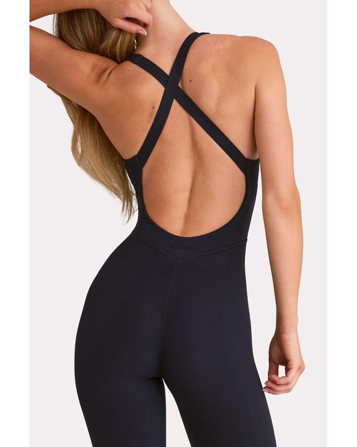 BO+TEE Black Soft Active Capri Jumpsuit
