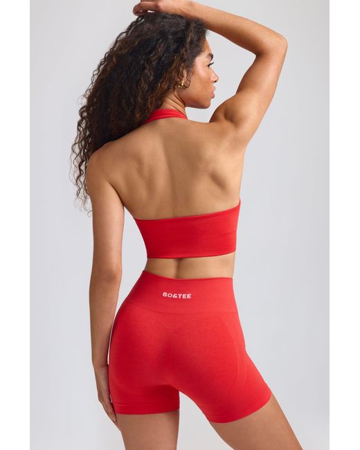 BO+TEE Red Define Luxe Mini Shorts