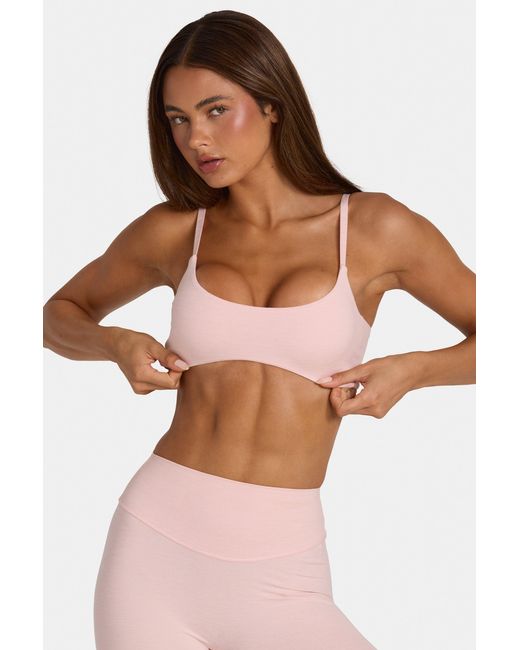 BO+TEE Pink Soft Active Low-Impact Sports Bra