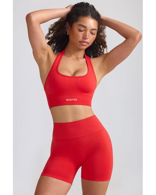 BO+TEE Red Define Luxe Mini Shorts