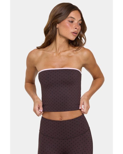 BO+TEE Brown Soft Active Bandeau Top