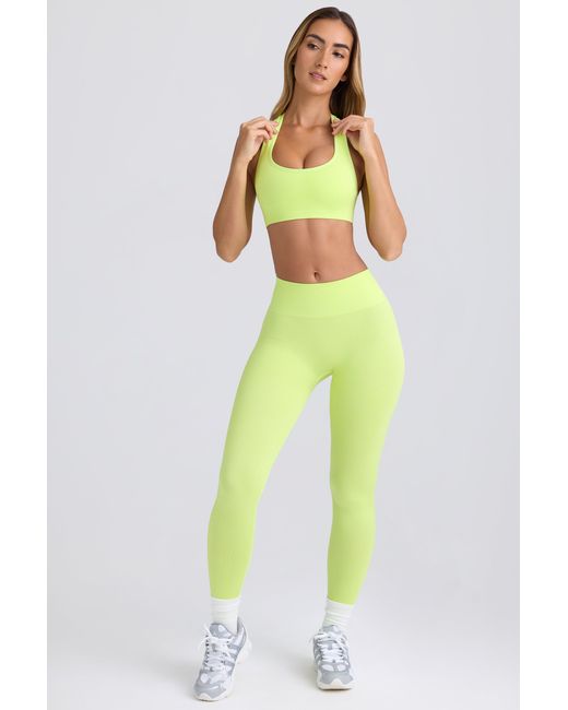 BO+TEE Green Super Sculpt Seamless Leggings