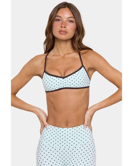 BO+TEE Green Soft Active Low-Impact Sports Bra