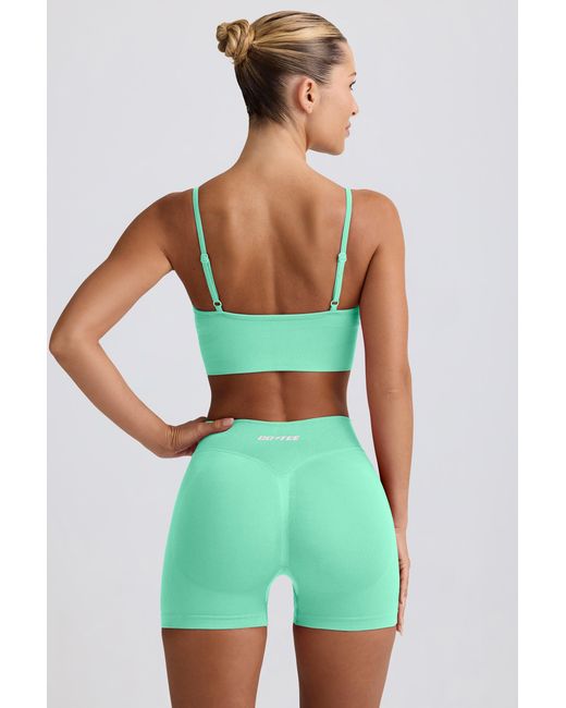 BO+TEE Green Define Luxe Mini Shorts