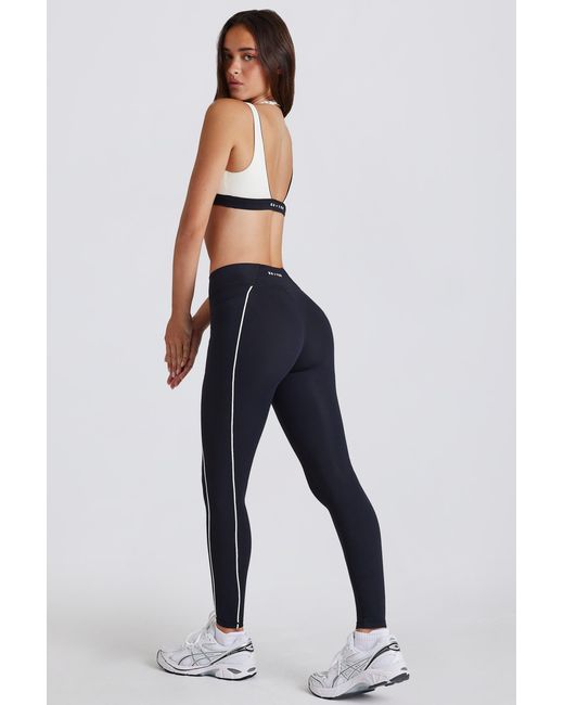 BO+TEE Blue Soft Active Contrast Leggings