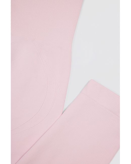BO+TEE Pink Super Sculpt Seamless High-Waist Leggings
