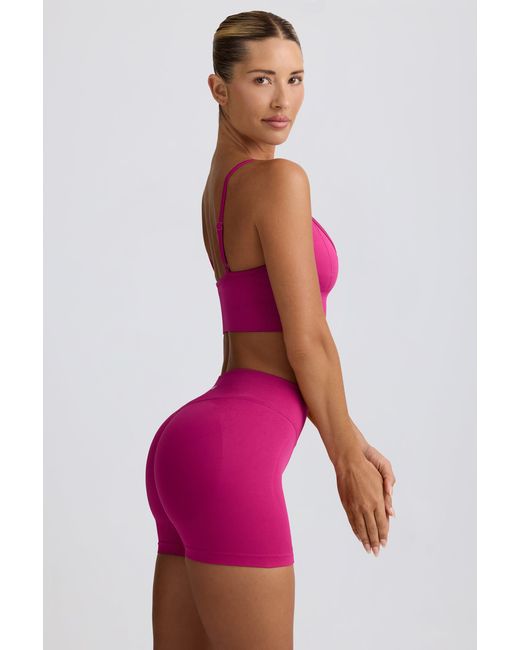 BO+TEE Purple Define Luxe Mini Shorts